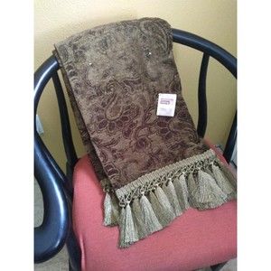 THROW BLANKET 50"X70" Tassel Traditional Classic Luxury NEW